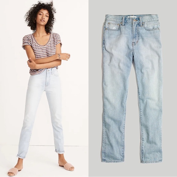 Madewell • The Tall Perfect Vintage Jean in Fitzgerald Wash light faded distress - Picture 1 of 14